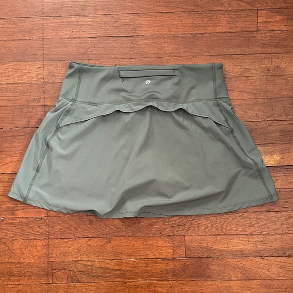 Marika Olive Green Skater Skirt - Picture 3 of 5